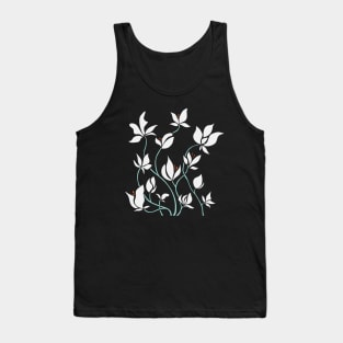 White Flowers With a Clear Blue Sky Tank Top